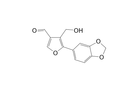 2-(3',4'-Methylenedioxyphenyl)furan-3-carbinol-4-carbinal