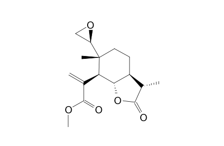 2-[(3S,3aS,6R,7R,7aS)-2-keto-3,6-dimethyl-6-[(2S)-oxiran-2-yl]-3,3a,4,5,7,7a-hexahydrobenzofuran-7-yl]acrylic acid methyl ester
