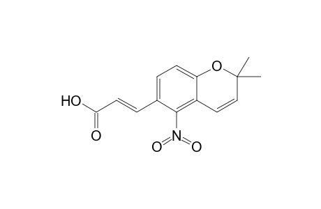 3-[2,2-Dimethyl-5-nitro-2H-1-benzopyran-6-yl]acrylic acid