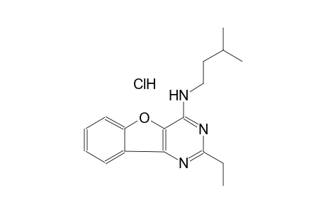 2-ethyl-N-isopentyl[1]benzofuro[3,2-d]pyrimidin-4-amine hydrochloride