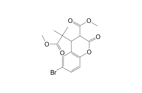 6-Bromo-2-keto-4-(2-keto-2-methoxy-1,1-dimethyl-ethyl)chroman-3-carboxylic acid methyl ester