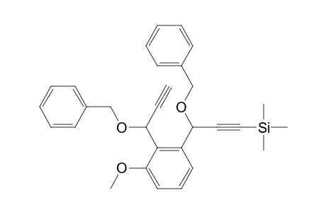 [3-benzoxy-3-[2-(1-benzoxyprop-2-ynyl)-3-methoxy-phenyl]prop-1-ynyl]-trimethyl-silane