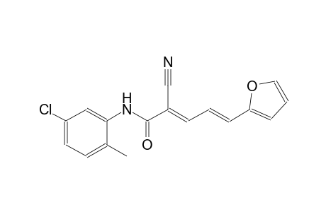 (2E,4E)-N-(5-chloro-2-methylphenyl)-2-cyano-5-(2-furyl)-2,4-pentadienamide