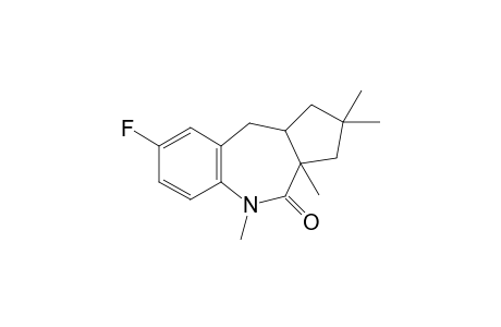 8-fluoro-2,2,3a,5-tetramethyl-1,3,10,10a-tetrahydrocyclopenta[c][1]benzazepin-4-one