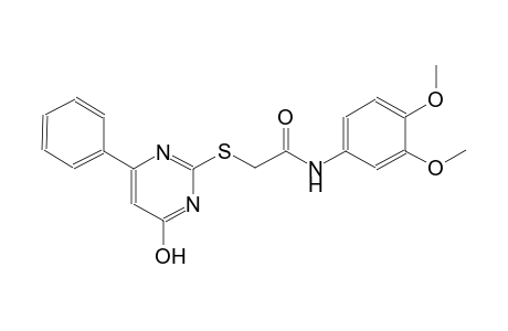 N-(3,4-dimethoxyphenyl)-2-[(4-hydroxy-6-phenyl-2-pyrimidinyl)sulfanyl]acetamide