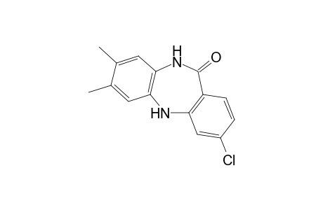 3-chloro-5,10-dihydro-7,8-dimethyl-11H-dibenzo[b,e][1,4]diazepin-11-one