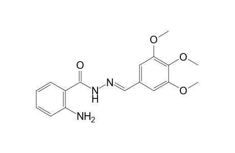 anthranilic acid, (3,4,5-trimethoxybenzylidene)hydrazide