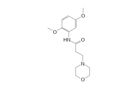 4-morpholinepropanamide, N-(2,5-dimethoxyphenyl)-