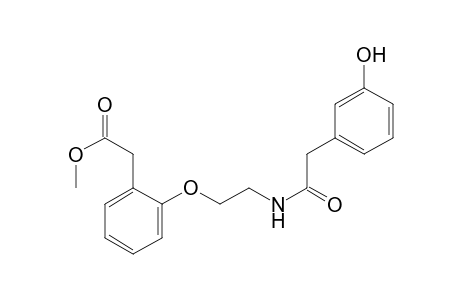 Benzeneacetic acid, 2-[2-[[(3-hydroxyphenyl)acetyl]amino]ethoxy]-, methyl ester