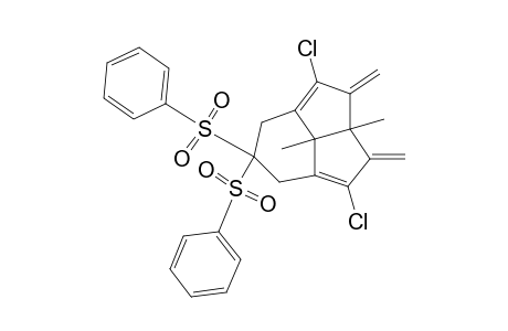 2,6-dichloro-4,11-dimethyl-3,5-dimethylene-9,9-bis(phenylsulphonyl)tricyclo[5.3.1.0(4,11)]undeca-1,6-diene