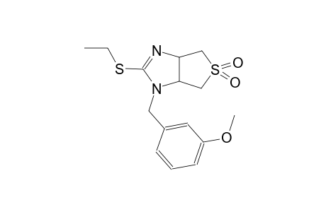 1H-thieno[3,4-d]imidazole, 2-(ethylthio)-3a,4,6,6a-tetrahydro-1-[(3-methoxyphenyl)methyl]-, 5,5-dioxide