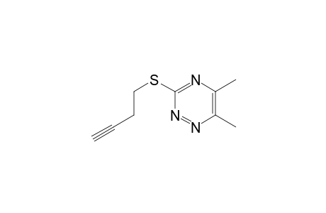 3-(3-butynylthio)-5,6-dimethyl-1,2,4-triazine