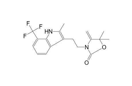2-oxazolidinone, 5,5-dimethyl-4-methylene-3-[2-[2-methyl-7-(trifluoromethyl)-1H-indol-3-yl]ethyl]-