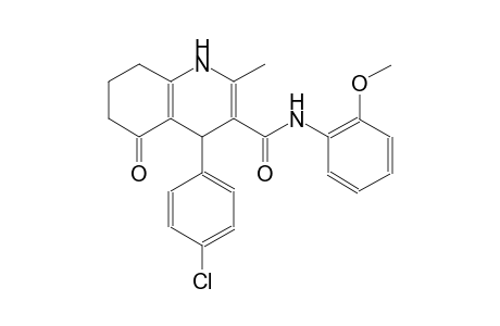3-quinolinecarboxamide, 4-(4-chlorophenyl)-1,4,5,6,7,8-hexahydro-N-(2-methoxyphenyl)-2-methyl-5-oxo-