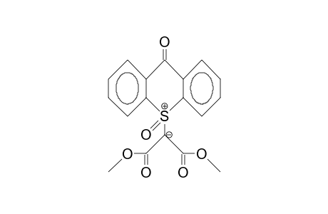 Thioxanthonium bis(carbomethoxy)-methylide S-oxide
