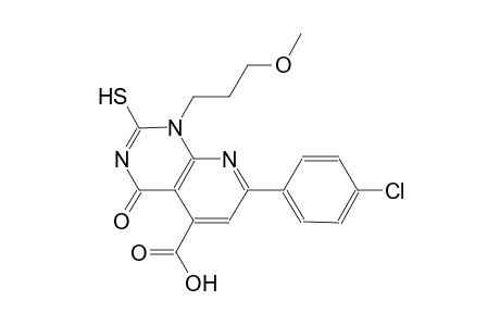 pyrido[2,3-d]pyrimidine-5-carboxylic acid, 7-(4-chlorophenyl)-1,4-dihydro-2-mercapto-1-(3-methoxypropyl)-4-oxo-