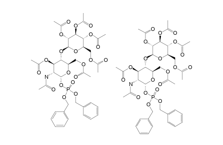 DIBENZYL-2,3,4,6-TETRA-O-ACETYL-BETA-D-GLUCOPYRANOSYL-(1->4)-3-ACETAMIDO-3,6-DI-O-ACETYL-2-DEOXY-ALPHA-D-GLUCOPYRANOSYL-PHOSPHATE