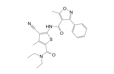 N-{3-cyano-5-[(diethylamino)carbonyl]-4-methyl-2-thienyl}-5-methyl-3-phenyl-4-isoxazolecarboxamide