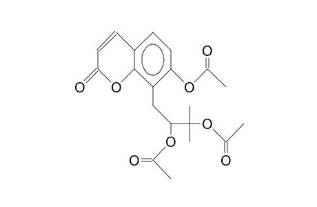 7-Acetoxy-8-(2,3-diacetoxy-3-methyl-butyl)-coumarin