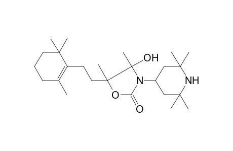 4,5-Dimethyl-4-oxidanyl-3-(2,2,6,6-tetramethylpiperidin-4-yl)-5-[2-(2,6,6-trimethylcyclohexen-1-yl)ethyl]-1,3-oxazolidin-2-one