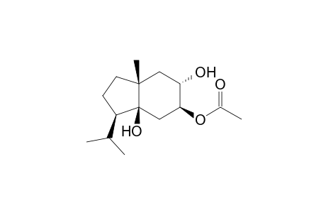 Acetic acid (3R,3aS,5S,6S,7aR)-3a,6-dihydroxy-3-isopropyl-7a-methyl-octahydro-inden-5-yl ester