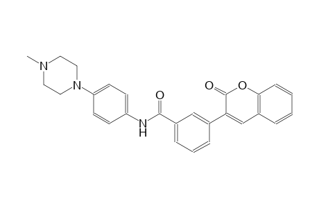 N-[4-(4-methyl-1-piperazinyl)phenyl]-3-(2-oxo-2H-chromen-3-yl)benzamide