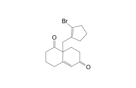 3,4,8,8a-Tetrahydro-8a-[(2'-bromo-1'-cyclopentenyl)methyl]-1,6-(2H,7H)-naphthalenedione