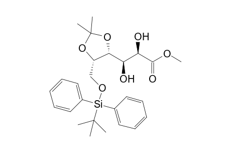 Methyl 6-O-(t-butyldiphenylsilyl)-4,5-O-isopropylidene-L-altronate