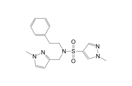 1H-pyrazole-4-sulfonamide, 1-methyl-N-[(1-methyl-1H-pyrazol-3-yl)methyl]-N-(2-phenylethyl)-