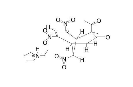 TRIETHYLAMMONIUM 6-METHYL-6-ACETYL-2,4,9-TRINITRO-7-OXOBICYCLO[3.3.1]NON-2-EN-4-OATE