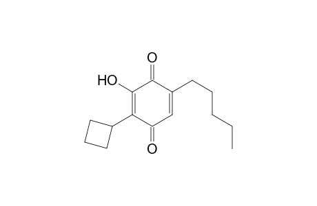 2-Cyclobutyl-3-hydroxy-5-pentylcyclohexa-2,5-diene-1,4-dione
