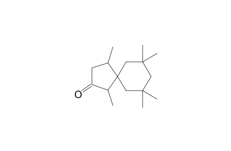 1,4,7,7,9,9-Hexamethylspiro[4.5]decan-2-one