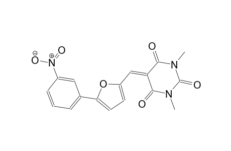 2,4,6(1H,3H,5H)-pyrimidinetrione, 1,3-dimethyl-5-[[5-(3-nitrophenyl)-2-furanyl]methylene]-