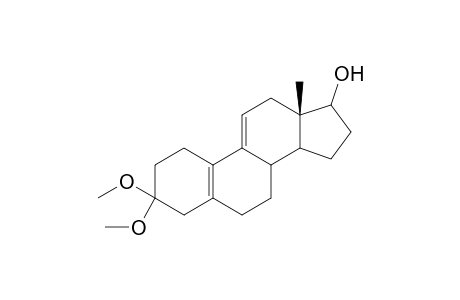 3,3-Dimethoxy-estra-5,9-dien-17-ol