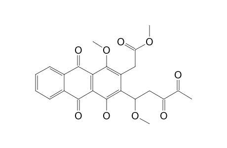METHYL-2-[4-HYDROXY-1-METHOXY-3-(1'-METHOXY-3',4'-DIOXO-PENTYL)-9,10-DIOXO-9,10-DIHYDRO-ANTHRACEN-2-YL]-ACETATE