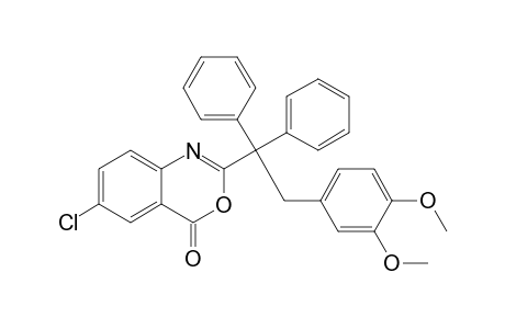 6-Chloro-2-[2-(3,4-dimethoxyphenyl)-1,1-diphenylethyl]-4H-3,1-benzoxazine-4-one