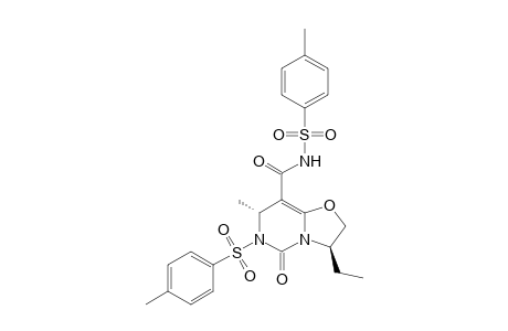 (3R,7R)-N,6-Bis[(4-methylphenyl)sulfonyl]-3-ethyl-7-methyl-5-oxo-2,3,6,7-tetrahydro-5H-[1,3]oxazolo[3,2-c]pyrimidine-8-carboxamide