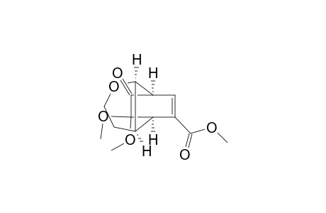 Methyl (1R*,2R*,6R*,7R*)-11,11-dimethoxy-3-oxa-10-oxotricyclo[5.2.2.0(2,6)]undec-8-en-8-carboxylate