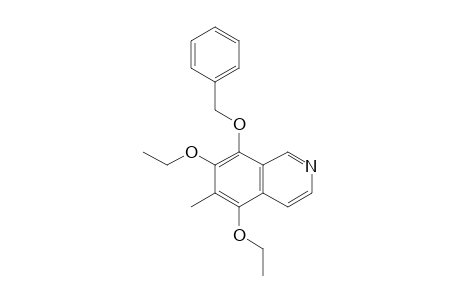 5,7-Diethoxy-6-methyl-8-phenylmethoxy-isoquinoline