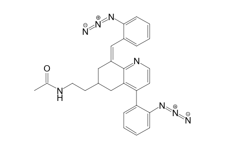 4-(2'-Azidophenyl)-6-[2''-(N-acetylamino)ethyl]-8-[(2'-azidophenyl)methylene]-5,6,7,8-tetrahydrobenzo[2,3-b]pyridine
