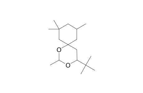 TRANS-(CIS-6-TERT.-BUTYL)-2-R-METHYL-1,3-DIOXANE-SPIRO-TRANS-3',3',5'-TRIMETHYL-4-CYCLOHEXANE