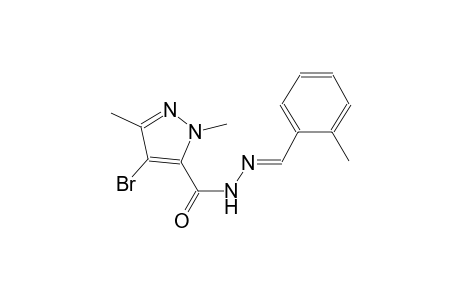 4-bromo-1,3-dimethyl-N'-[(E)-(2-methylphenyl)methylidene]-1H-pyrazole-5-carbohydrazide