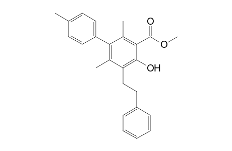 Methyl 4-hydroxy-2,4',6-trimethyl-5-phenethylbiphenyl-3-carboxylate