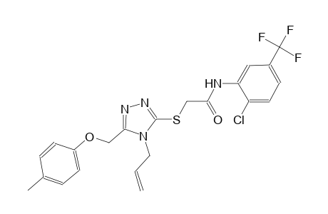2-({4-allyl-5-[(4-methylphenoxy)methyl]-4H-1,2,4-triazol-3-yl}sulfanyl)-N-[2-chloro-5-(trifluoromethyl)phenyl]acetamide