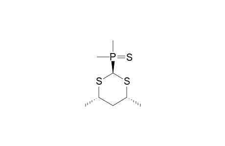 r-2-[Dimethyl(thiophosphinoyl)]-t-4,t-6-dimethyl-1,3-dithiane