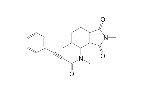 N-(2,3,3a,4,7,7a-Hexahydro-2,5-dimethyl-1,3-dioxo-1H-isoindol-4-yl)-N-methyl-3-phenylpropiolamide