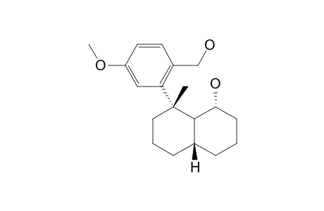 (1R,4aS,8S,8aS)-8-(2'-hydroxymethyl-5'-methoxyphenyl)-8-methyldecahydronaphthalen-1-ol
