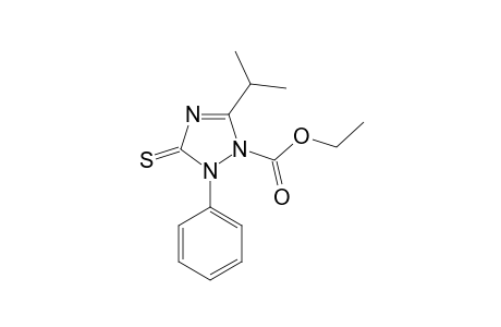 1-Ethoxycarbonyl-2,3-dihydro-5-(1-methylethyl)-2-phenyl-1H-[1,2,4]triazole-3-thione