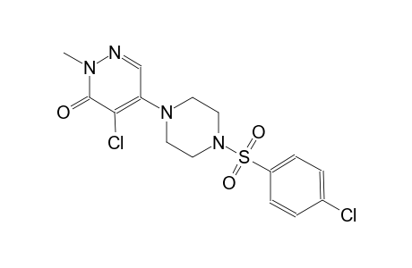 4-chloro-5-{4-[(4-chlorophenyl)sulfonyl]-1-piperazinyl}-2-methyl-3(2H)-pyridazinone