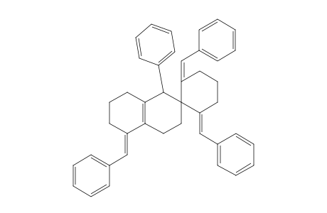 (2'E,4E,6'E)-2',4,6'-tribenzal-8-phenyl-spiro[1,2,3,5,6,8-hexahydronaphthalene-7,1'-cyclohexane]